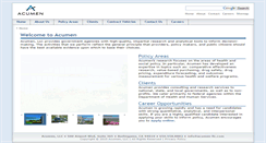 Desktop Screenshot of acumenllc.com